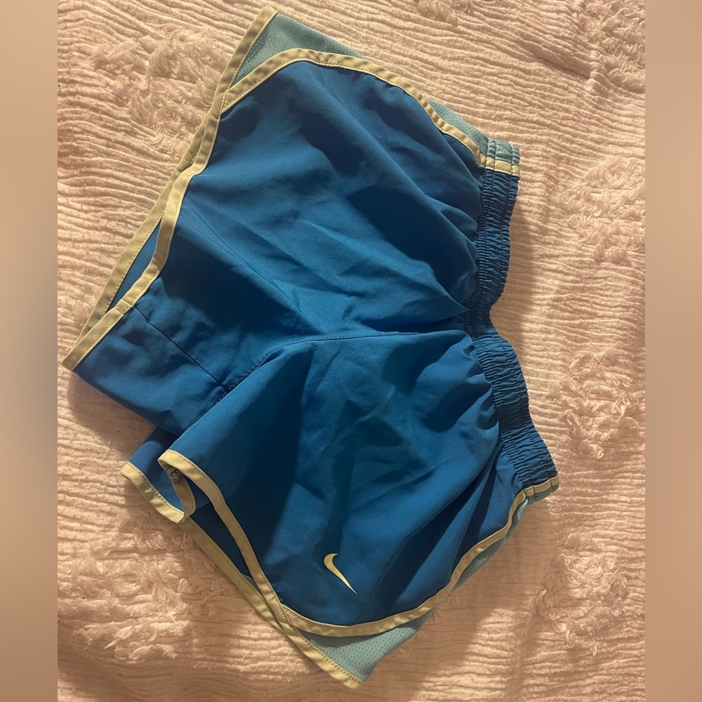 Blue nike shorts